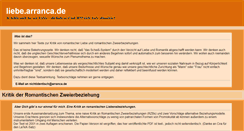Desktop Screenshot of liebe.arranca.de